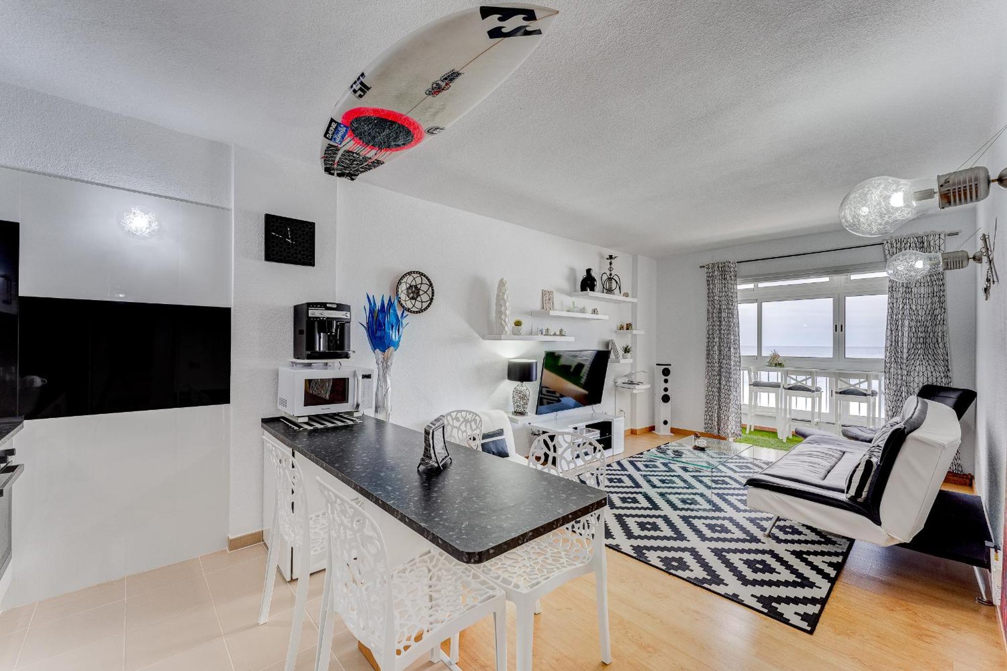1St Line Sea View 3 Rooms Apartment In Tenerife 92M2 Bajamar  Exteriér fotografie